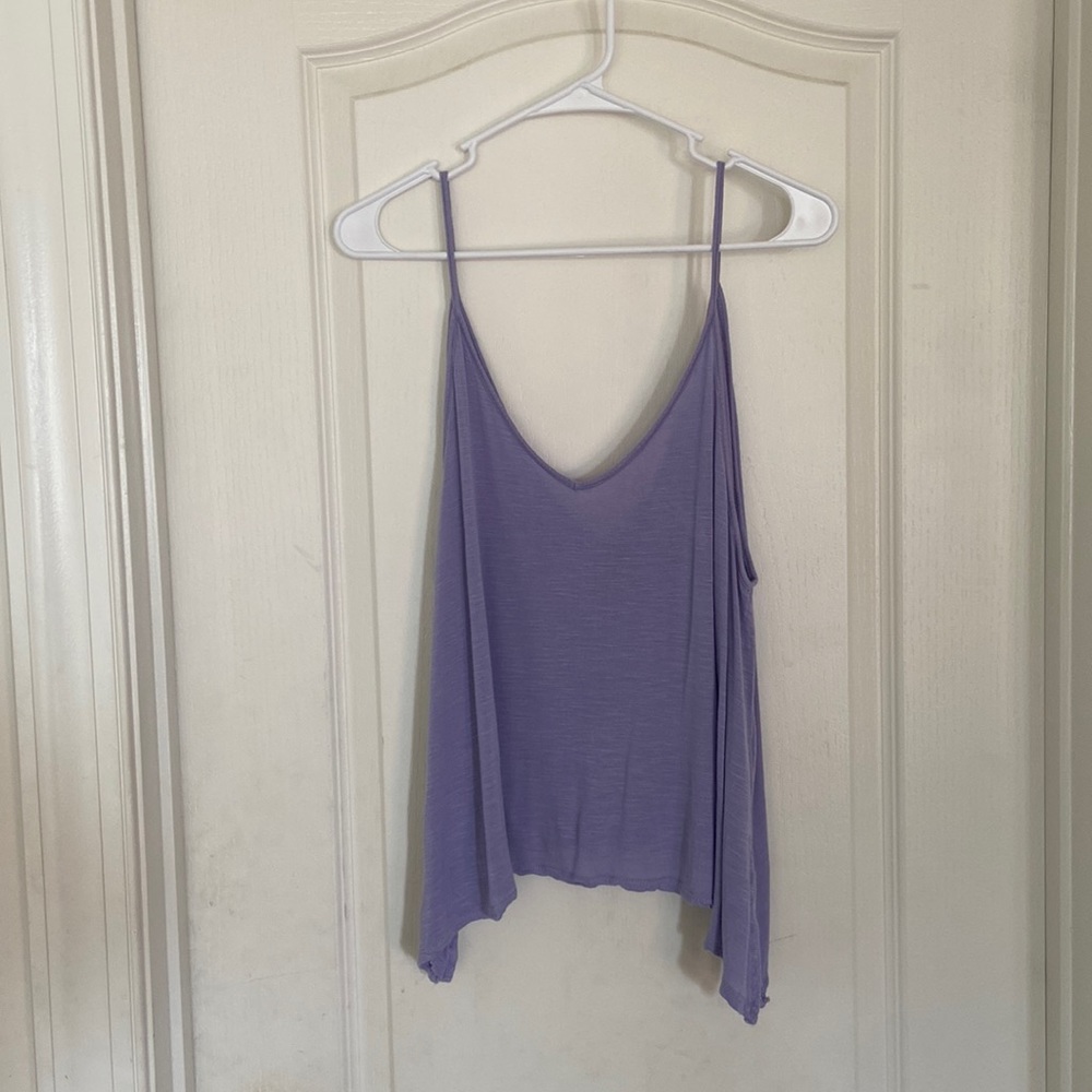 Light purple tank with optional tie bottoms